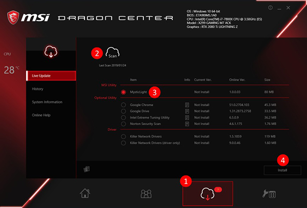 ΢ܿ(Msi Dragon Center)