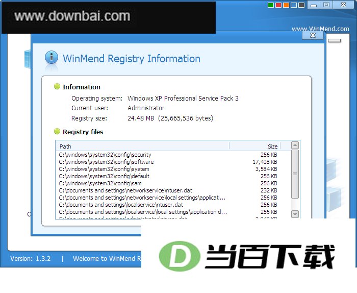 WinMend Registry Defrag ע�����Ƭ������������ ���������ͼ