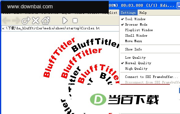 BluffTitler DX9 软件界面截图