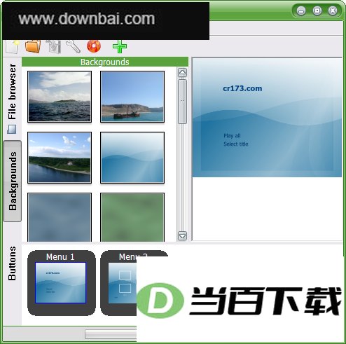 轻松制作光盘选单的工具(DVDStyler) 软件界面截图
