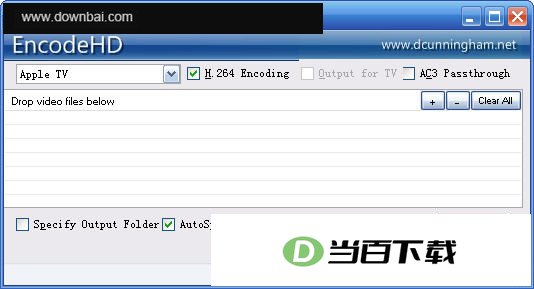 EncodeHD(视频重新编码) 软件界面截图