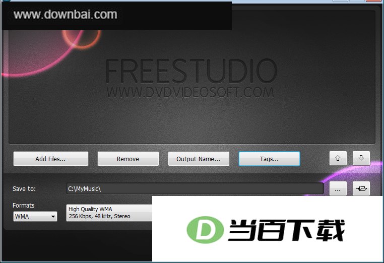 Free Audio Converter 软件界面截图