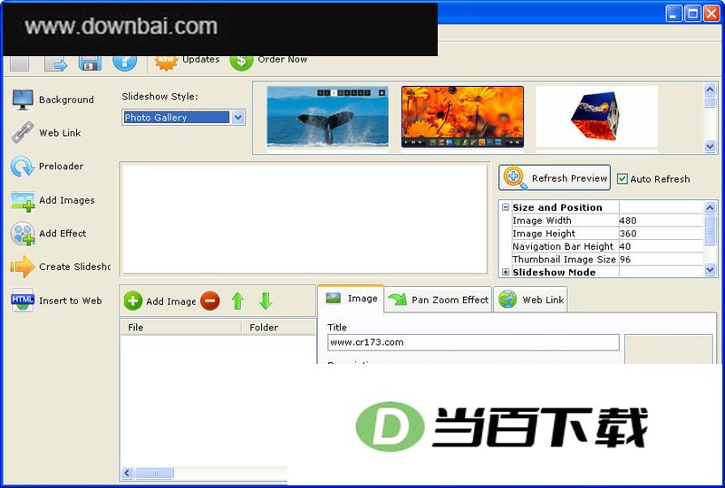 MTool Slideshow Maker 软件界面截图