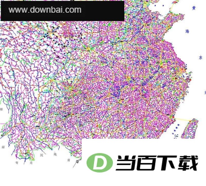 最新中国地图CAD完整版 软件界面截图