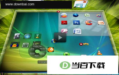 超炫的3D桌面(BumpTop) 软件界面截图