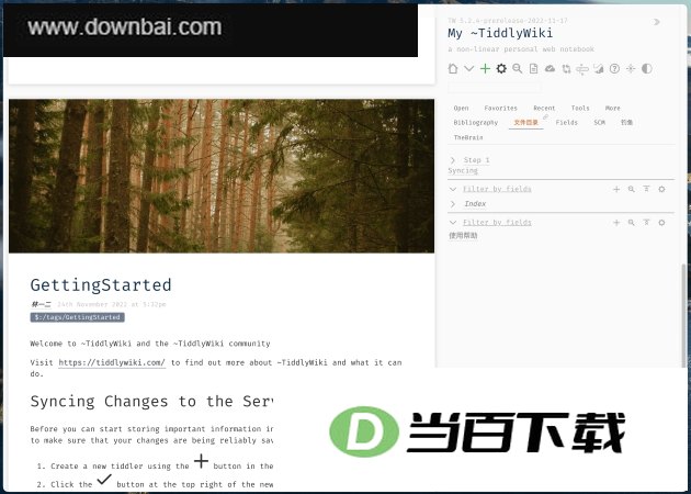 太记TidGi(个人知识管理系统) 软件界面截图