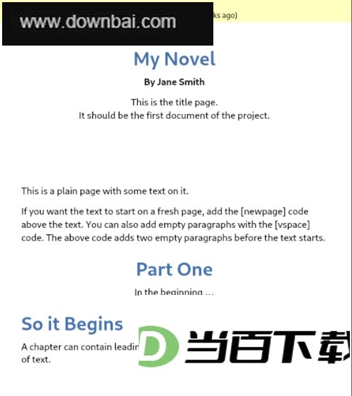novelWriter�ı��༭�� ���������ͼ