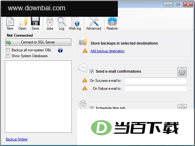 免费SQL数据库备份软件(SQLBackupAndFTP) 软件界面截图