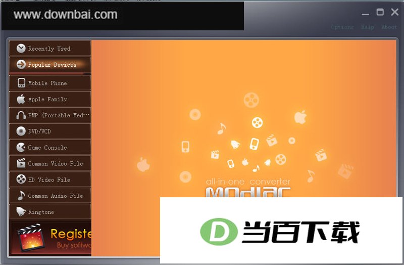 视频转换(Modiac Video Converter) 软件界面截图