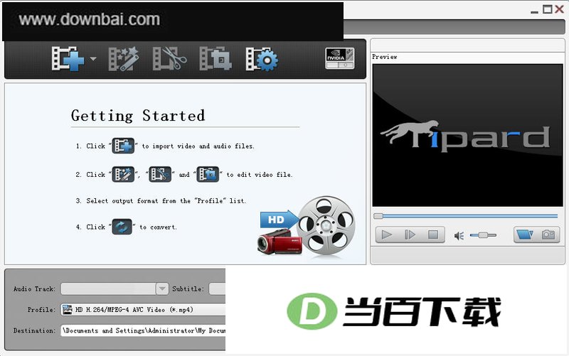 ���ٵ�HD��Ƶת������(Tipard HD Video Converter) ���������ͼ