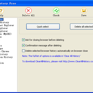 ɾ����ʷ��¼Delete History Free