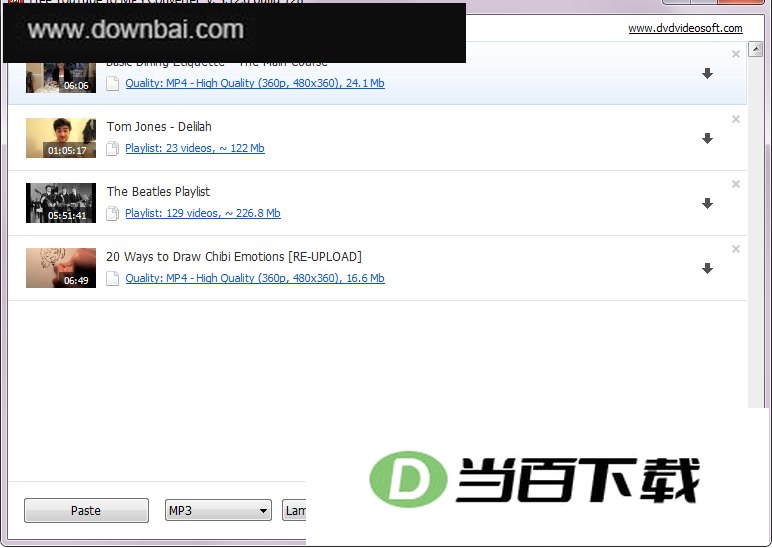免费YouTube视频下载转换为mp3(Free YouTube to MP3 Converter) 软件界面截图
