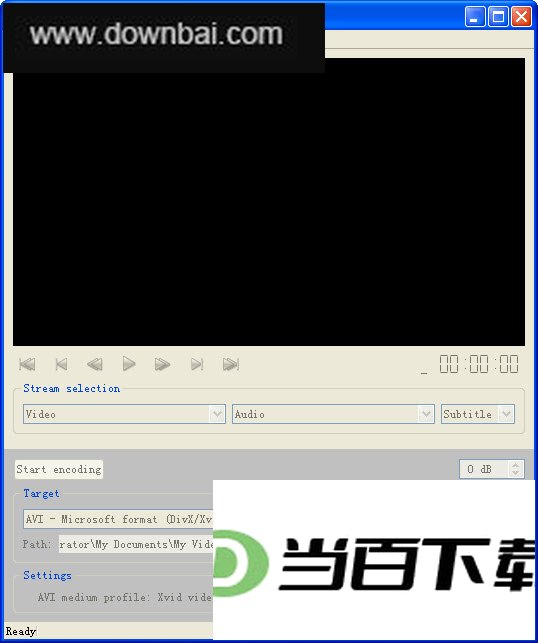 多格式移动视频转换工具(DVDx) 软件界面截图
