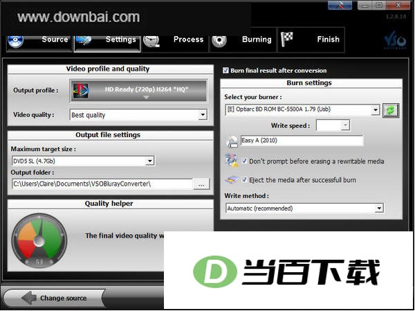 蓝光至PS3视频转换 软件界面截图