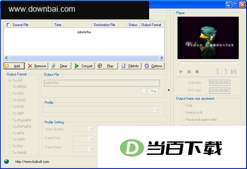 Boilsoft FLV Converter��flvת������ ���������ͼ