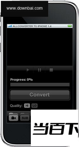 ������Ƶת��ΪiPhone��Ƶ(ALLConverter to iPhone) ���������ͼ
