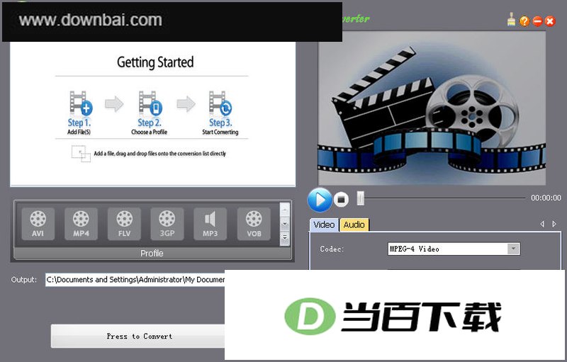 ��ɫ��Ƶת����(Green Free Video Converter) ���������ͼ