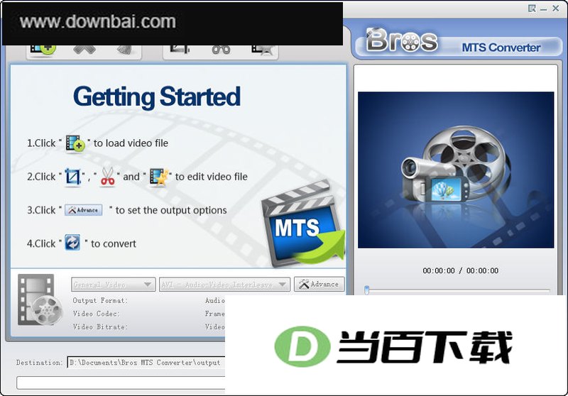 MTS视频转换器(Bros MTS Converter) 软件界面截图