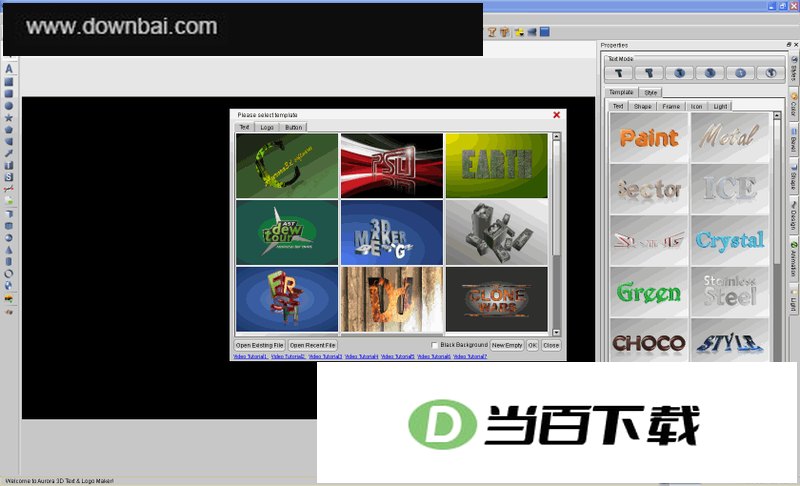 3ά���� �̱� ��ť����(aurora 3d text & logo maker) ���������ͼ