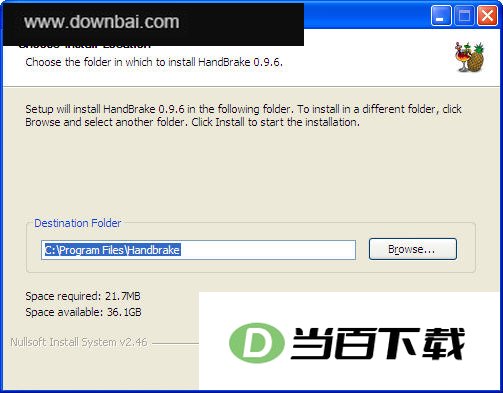 免费视频转换软件 HandBrake 软件界面截图
