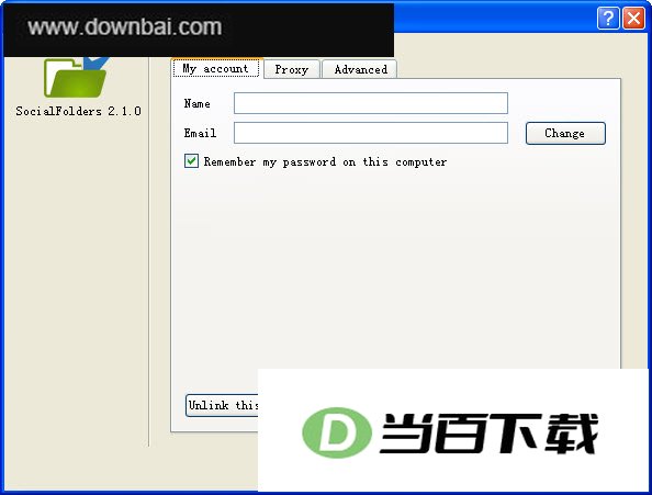 同步管理社交网络个人数据(Social Folders) 软件界面截图