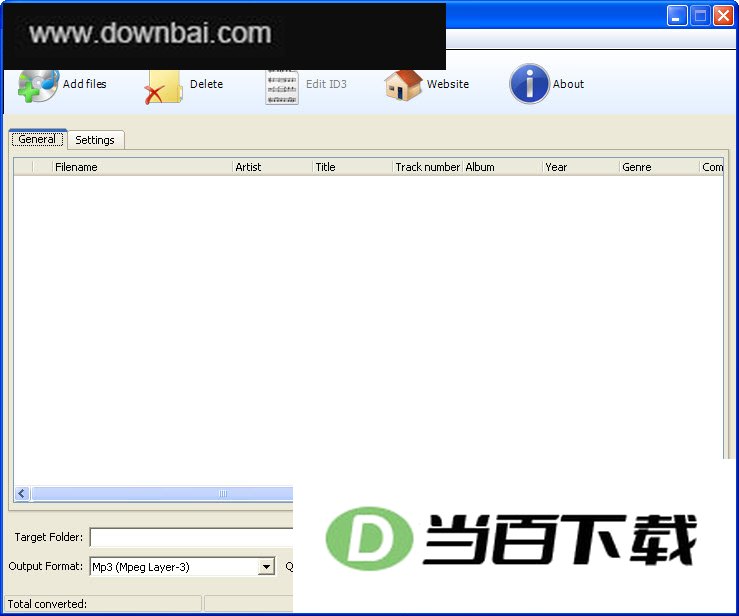 免费音频文件格式转换(Weeny Free Audio Converter) 软件界面截图