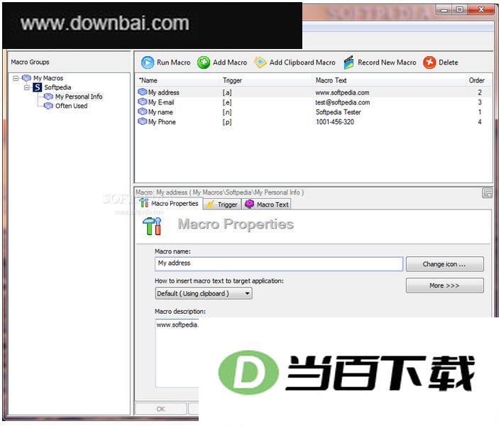 自动按键编辑(Perfect Keyboard Free) 软件界面截图