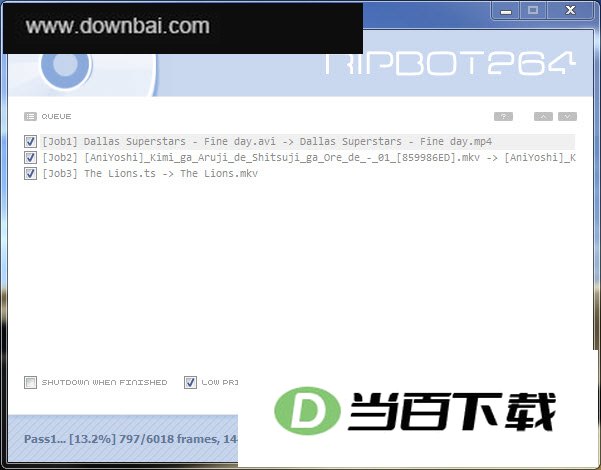 ipod/psp视频转换器(RipBot264) 软件界面截图