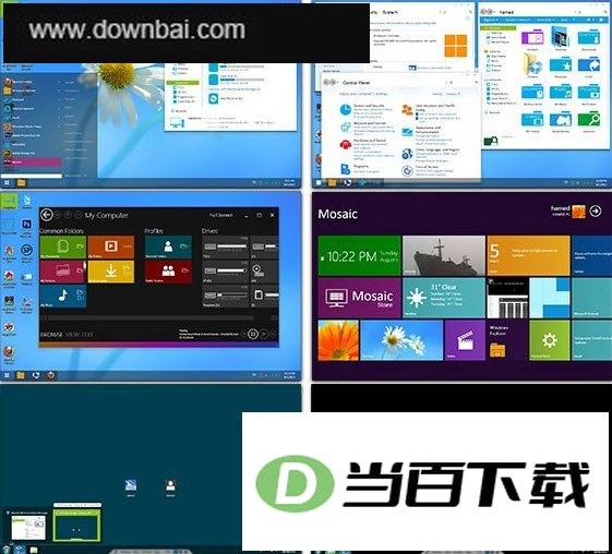 win7模仿win8界面(8Style Skin Pack) 软件界面截图