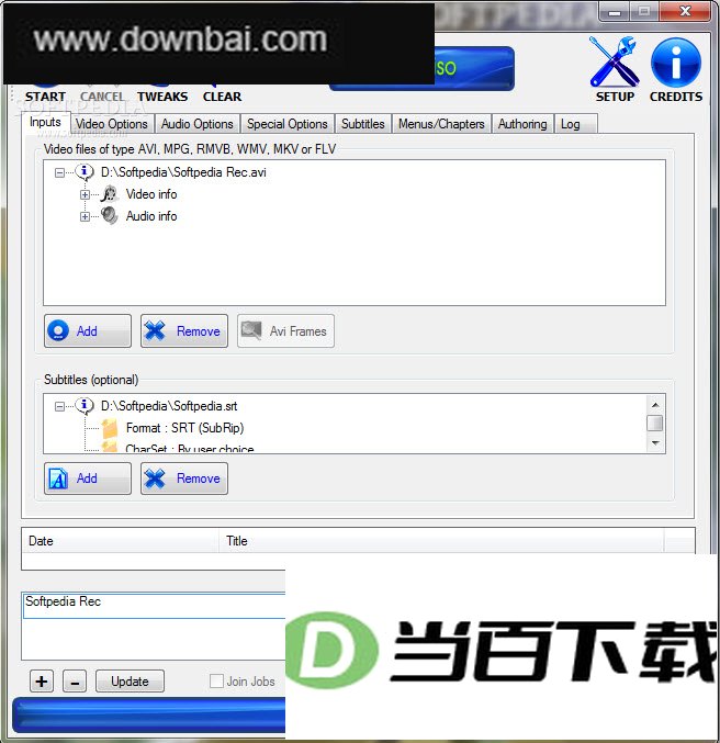 AVI2ISO 软件界面截图