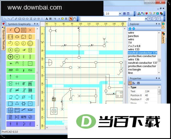 CAD����ԭ��ͼ�ι���(ProfiCAD) ���������ͼ