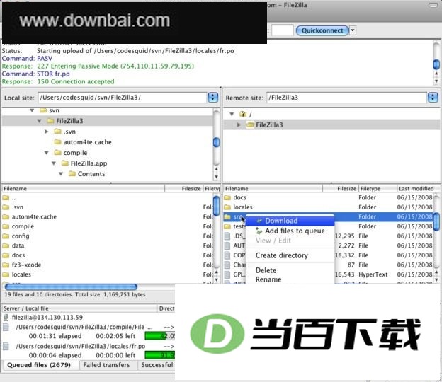 ƻ������FTP�ͻ���(FileZilla for Mac) ���������ͼ
