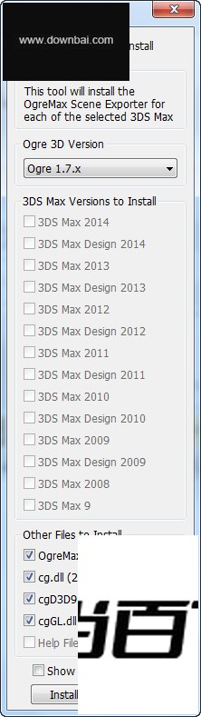 OgreMax Scene Exporter ���������ͼ