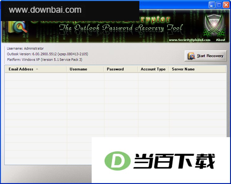 OutlookPasswordDecryptor(Outlook �����ƽ�) ���������ͼ