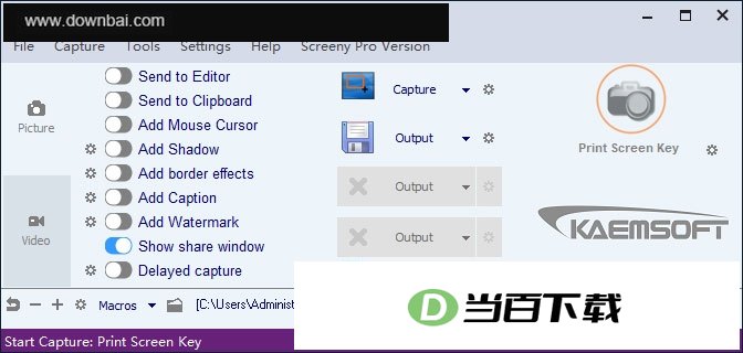 Screeny(屏幕截图工具) v4.9.5 软件界面截图