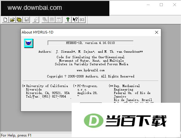 Hydrus-1D(ˮ����ģ������) v4.16.0110 ������ͼ