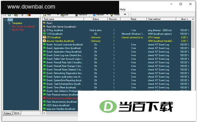 Advanced HostMonitor网络监控软件 v15.80 软件界面截图