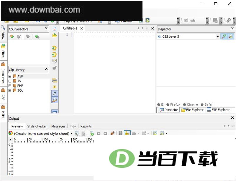 topstyle(css编辑器) v5.0.0.105 软件界面截图