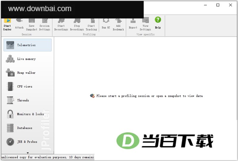 jprofiler(Java���ܷ�������) v16.2.1 ���������ͼ