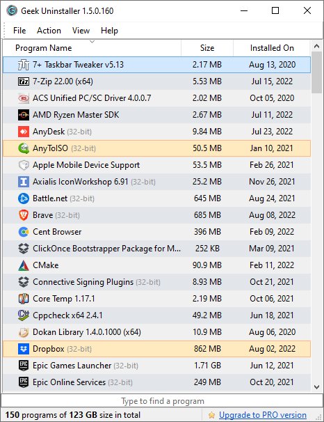 Geek Uninstaller ж�ؽ���