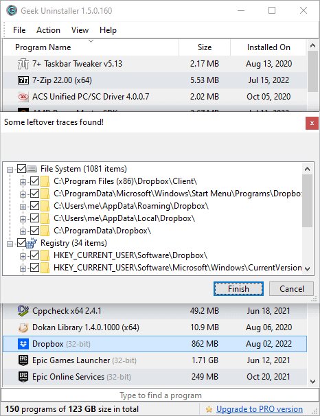 Geek Uninstaller ����ɨ��