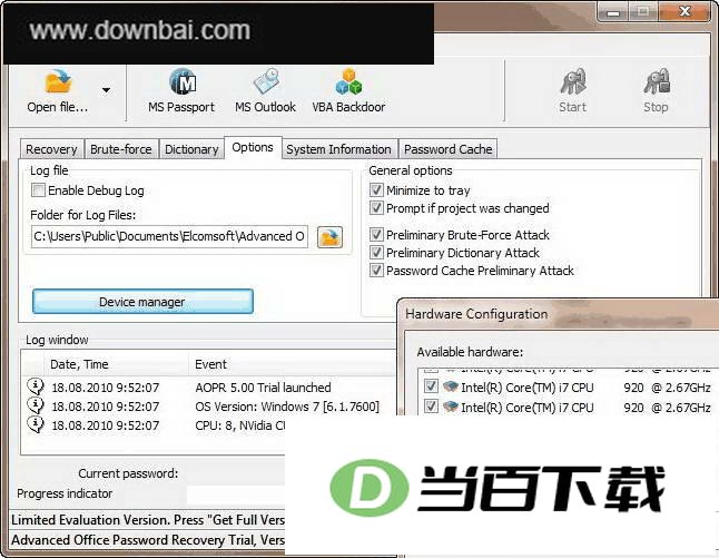 Advanced Office Password Recovery ���������ͼ