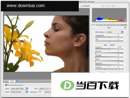 Adobe Camera Raw 软件界面截图
