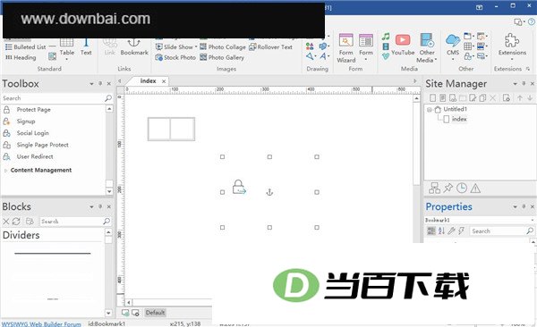 WYSIWYG Web Builder(网页制作软件) 软件界面截图
