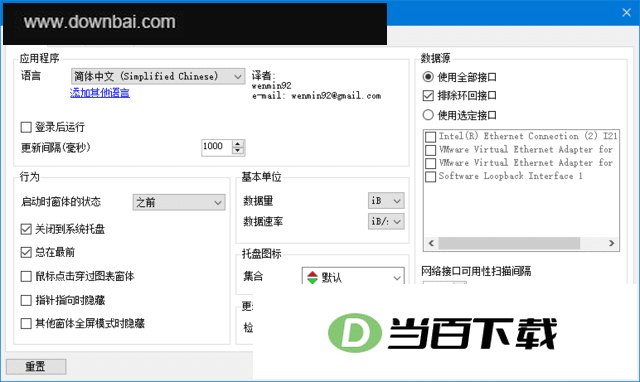 NetTraffic(网站流量监控软件) 软件界面截图