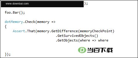JetBrains DotMemory(�ڴ��������) ������ͼ