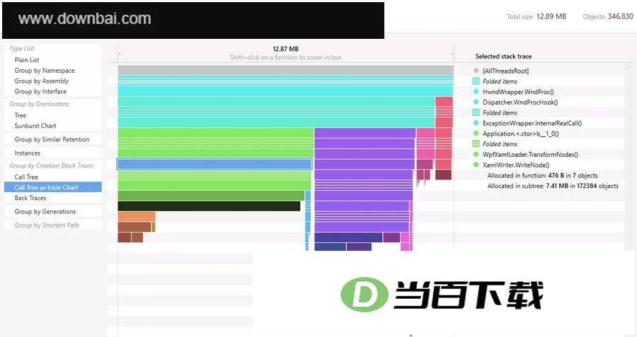 JetBrains DotMemory(内存分析工具) 软件截图