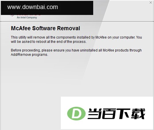 McAfee Removal Tool(���˷�ж�ع���) ������ͼ