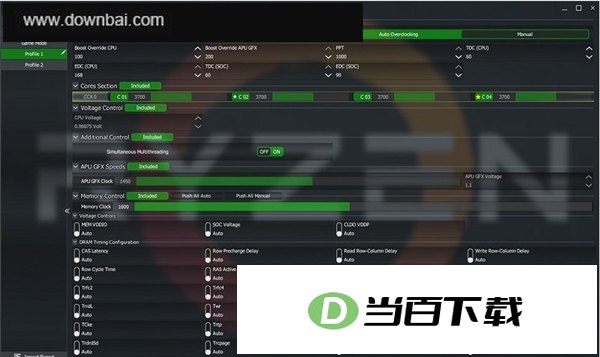 AMD Ryzen Master 软件截图