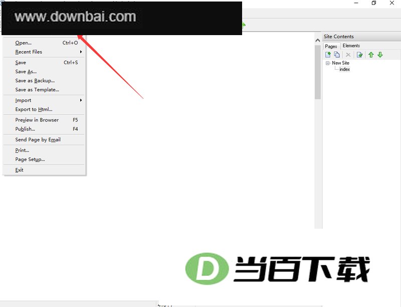 Web Page Maker(网页制作软件) 软件界面截图